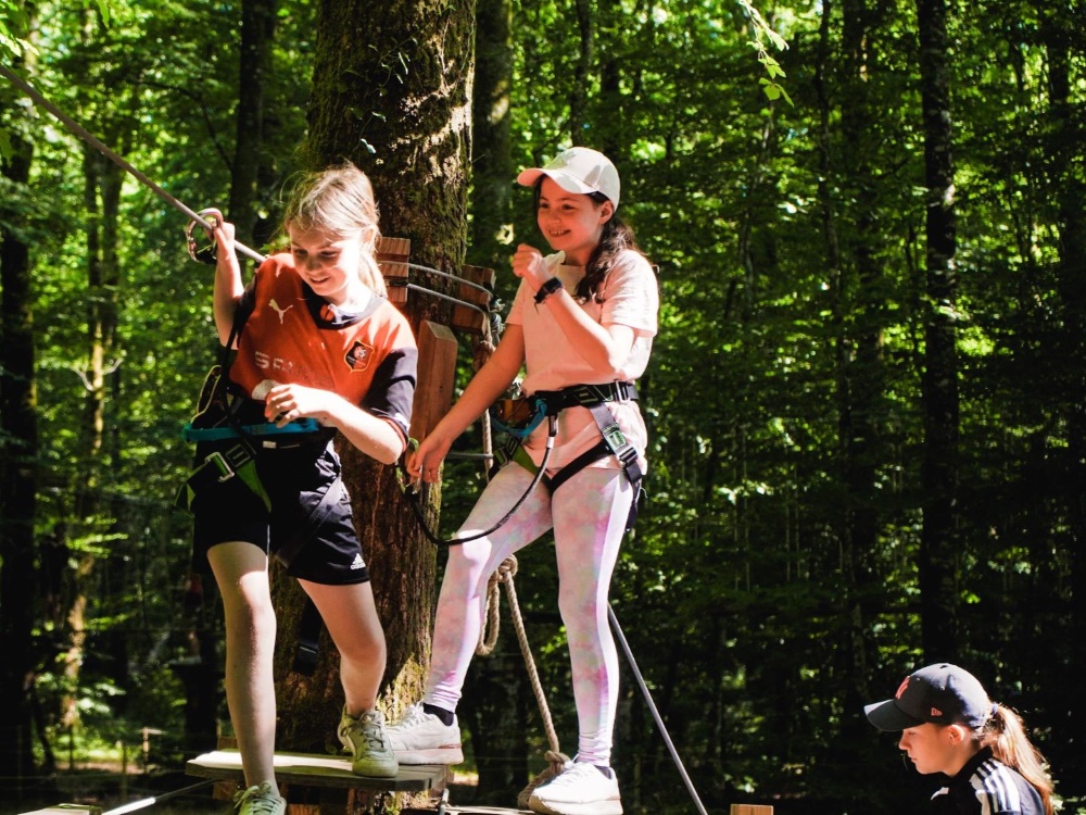 Nos parcours en hauteur sont adaptés à tous les niveaux.